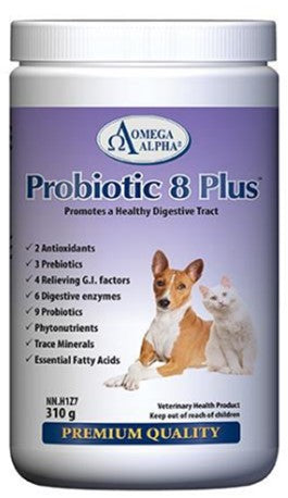 Omega alpha dog sales probiotic 8 plus